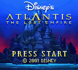 Atlantis - The Lost Empire Title Screen